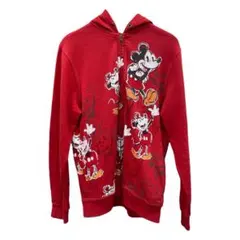 Disney ディズニー　ミッキー　ジップパーカー　古着　ヴィンテージのサムネイル