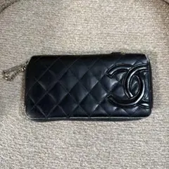 シャネル　長財布　カンボンライン　マトラッセ　シール有りCHANEL