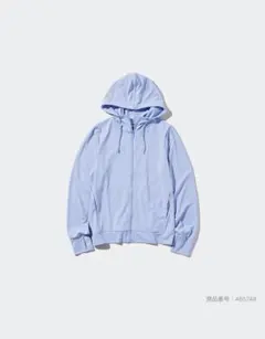 エアリズム UVカットメッシュパーカー XL ブルー