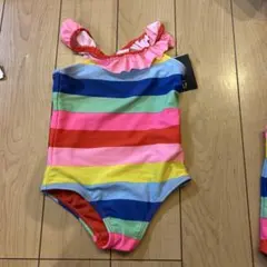 新品★ 80cm gap 水着 ワンピース　ボーダー　フリル
