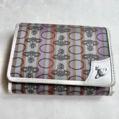 ヴィヴィアンウエストウッド　オーブ柄　ジャガード織　二つ折り財布