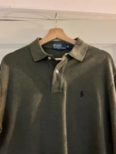 Polo by Ralph Lauren 長袖ポロシャツ M オリーブグリーン