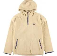 adidas フリース ハーフジップ ジャケット 90年代 snap t
