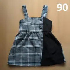 チェック柄ワンピース