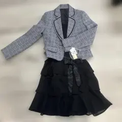 【新品タグ付】Lemiore セレモニーセットアップ ワンピース 7AR ミニ丈