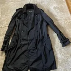 EMPORIO ARMANI ブラック トレンチコート