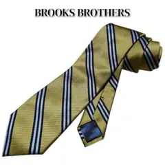 美品　Brooks Brothers ネクタイ ゴールド レジメンタル