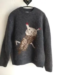 【Sサイズ】　ZARA SOSHIOTSUKI ブラッシュド インターシャニット