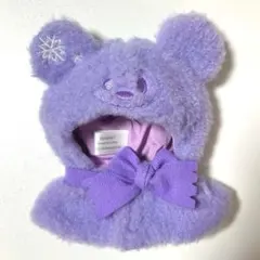 ディズニーストア シークレットポンチョ ユニベアシティ 雪だるま パープル
