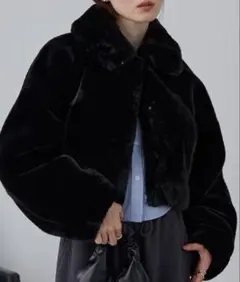 【nui nullu】2WAYショートファージャケット