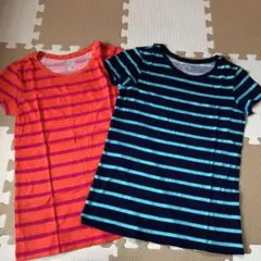 オールドネイビー　ボーダーTシャツ2枚セット　10-12Tのサムネイル