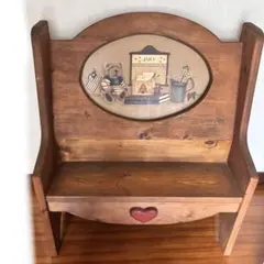 カントリー♡ハート ベンチ 長椅子 ソファ カントリー家具 木製 パイン