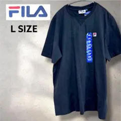 ✨ 新品タグ付き ✨ フィラ FILA Tシャツ ブラック 黒 ワンポイント L