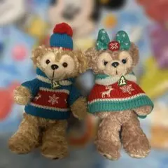 ダッフィー　シェリーメイ　ぬいぐるみバッチ　ディズニーシー