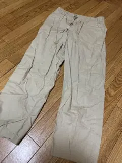 ベージュ ストレートチノパン ウエスト68-74cm