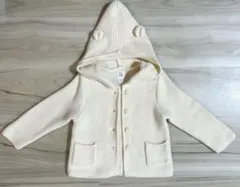 Baby GAP ニットアウター フード耳付き 18-24M アイボリー