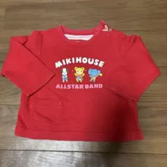 MIKIHOUSE 赤 長袖トレーナー ALLSTAR BAND