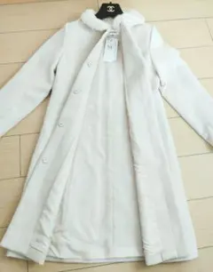 新品タグ付き✨定価2万MISCH MASCHロングコートラビットファーアイボリー