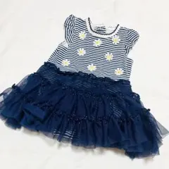 Little Me ベビー ロンパース 3M ボーダー 花柄のサムネイル