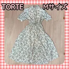 TORTE 花柄 フリル袖 Mサイズ ロングワンピースのサムネイル