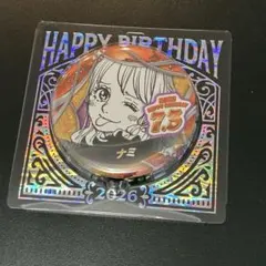 新品未開封】ONE PIECE ナミ バースデー缶バッジ 2026 かわいい - メルカリ