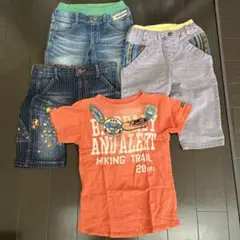 F.O.kids ハーフパンツ3枚、Ｔシャツセット