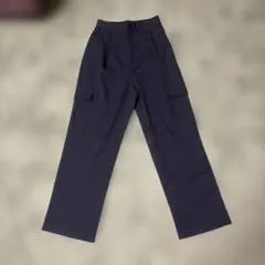 ダンスレッスン着ブラック カーゴパンツ ワークパンツ ウエストゴム