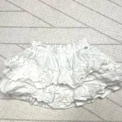 petit main フリルスカート 80 ホワイト