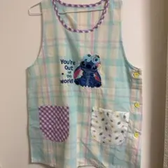 保育士 スティッチデザインエプロン