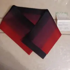 ブラック&レッドの半巾帯 ストライプ