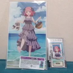 五等分の花嫁トレーディングアクスタver.砂浜デートBIGスタンド等2点中野二乃