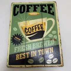 コーヒーショップ 木製看板