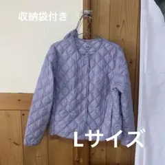 ノーカラー キルティングジャケット