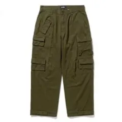 X-LARGE カーゴパンツ オリーブ色 6ポケット 34