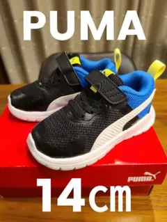 Puma キッズスニーカー 14cm ブラック/ブルー