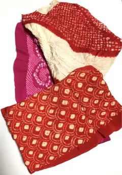 【おまとめ】アンティーク帯揚げ　3枚セット