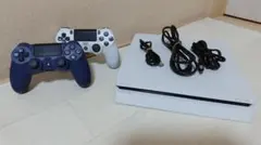 PS4 Slim White 500GB HDD2TB付 ソフト20本 - メルカリ