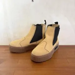 美品　プーマ　メイズ チェルシー 24.5センチ　ブラウン　スウェード　671