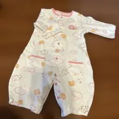 ベビー ロンパース くま柄 ピンク