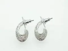 スワロフスキー SWAROVSKI ■ クリスタル パヴェ ピアス ■ クリア