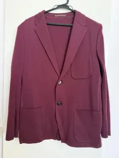 ISSEY MIYAKE MEN ボルドーニットテーラードジャケット 日本製 Mのサムネイル