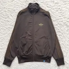 adidas トレフォイル　刺繍　トラック　ジャケット　ジャージ