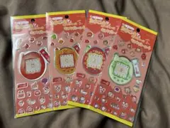 ◯たまごっち赤いシリーズキラキラシール4、4種類セット◯のサムネイル