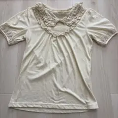 axes femme レース装飾 半袖カットソー Mサイズのサムネイル