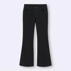 GU スリムフレアジーンズ 黒 S