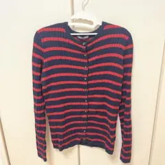 Brandy Melville ボーダーニットカーディガン