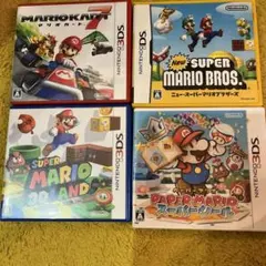 【値下げ】マリオカート7他スーパーマリオ4本セット