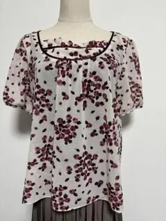 ESPLE バラ模様　トップス　イトキン　サイズ44
