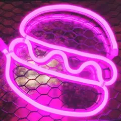 ネオンライト ネオンランプ 『ハンバーガー』