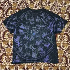 00's Liquid Blue 星座Tシャツ 総柄　アート　フォトヴィンテージのサムネイル